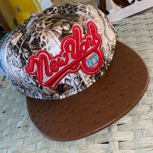 NEW YORK SNAPBACK/ REAL LEATHER MEXICO DF IMPORT